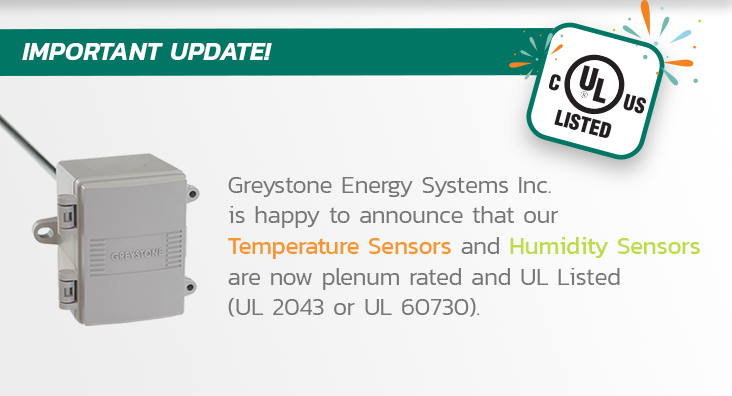 Plenum Rated & UL Listed - Greystone Energy
